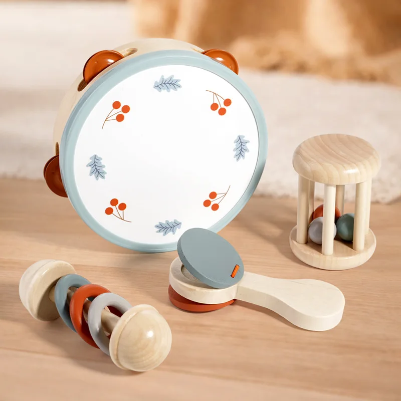 set-di-strumenti-musicali-in-legno-per-bambini-strumenti-a-percussione-per-neonati-con-tamburello-e-sonagli-giocattolo-sensoriale-montessori-per-0-3-anni