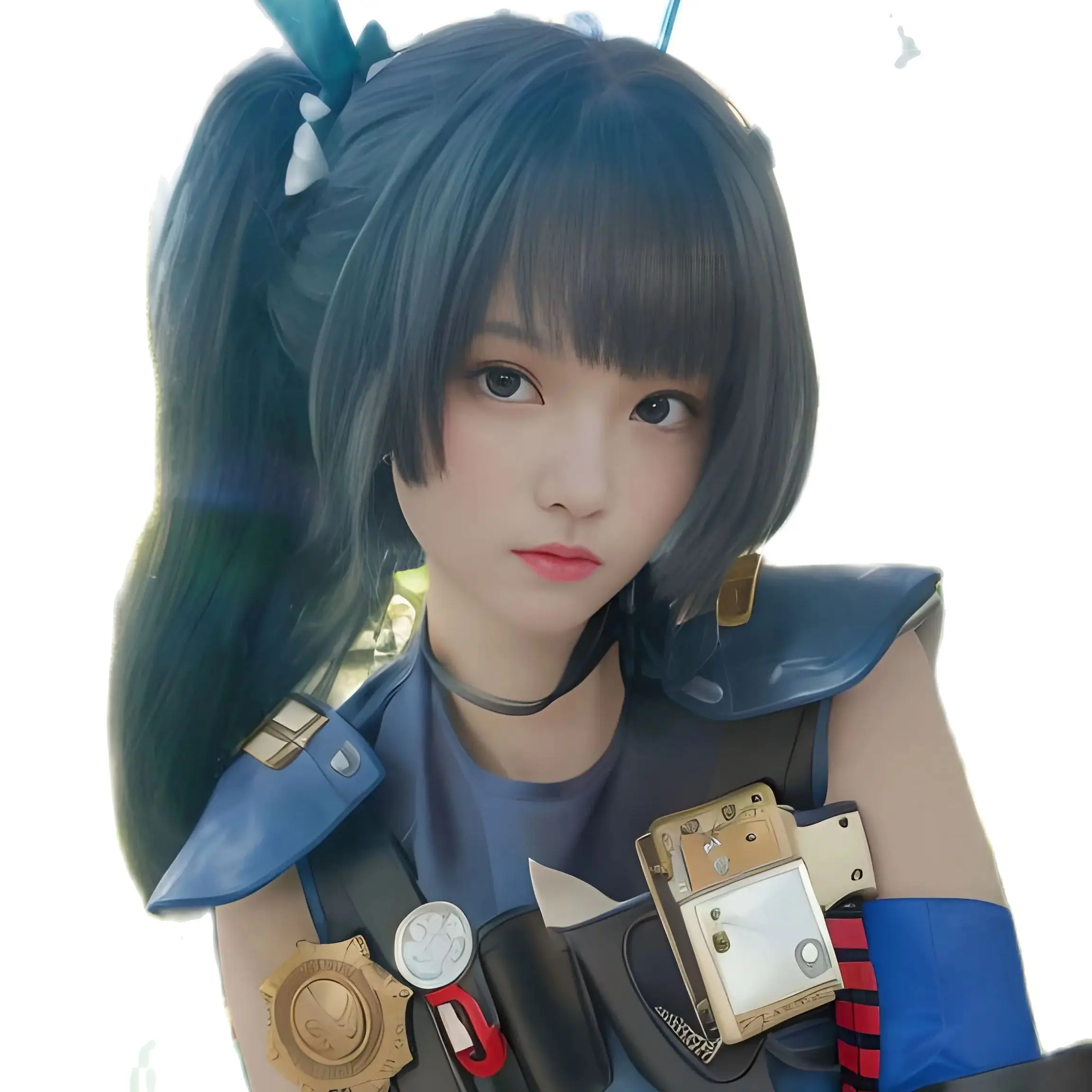 Game Zenless Zone Zero Qingyi cosplay Wig Qingyi Cosplay Wig dark green Long hair Game cosplay Wig anime cosplay Wig