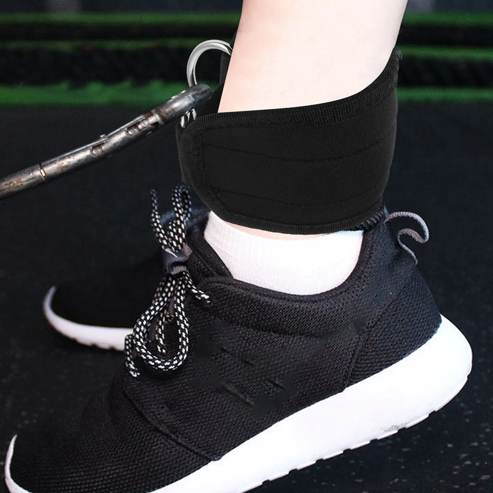 2 pièces, sangles de cheville en nylon, protège-membres pour renforcer les jambes, accessoire réglable pour câble de musculation, sangles d'entraînement pour la salle de sport et le fitness.