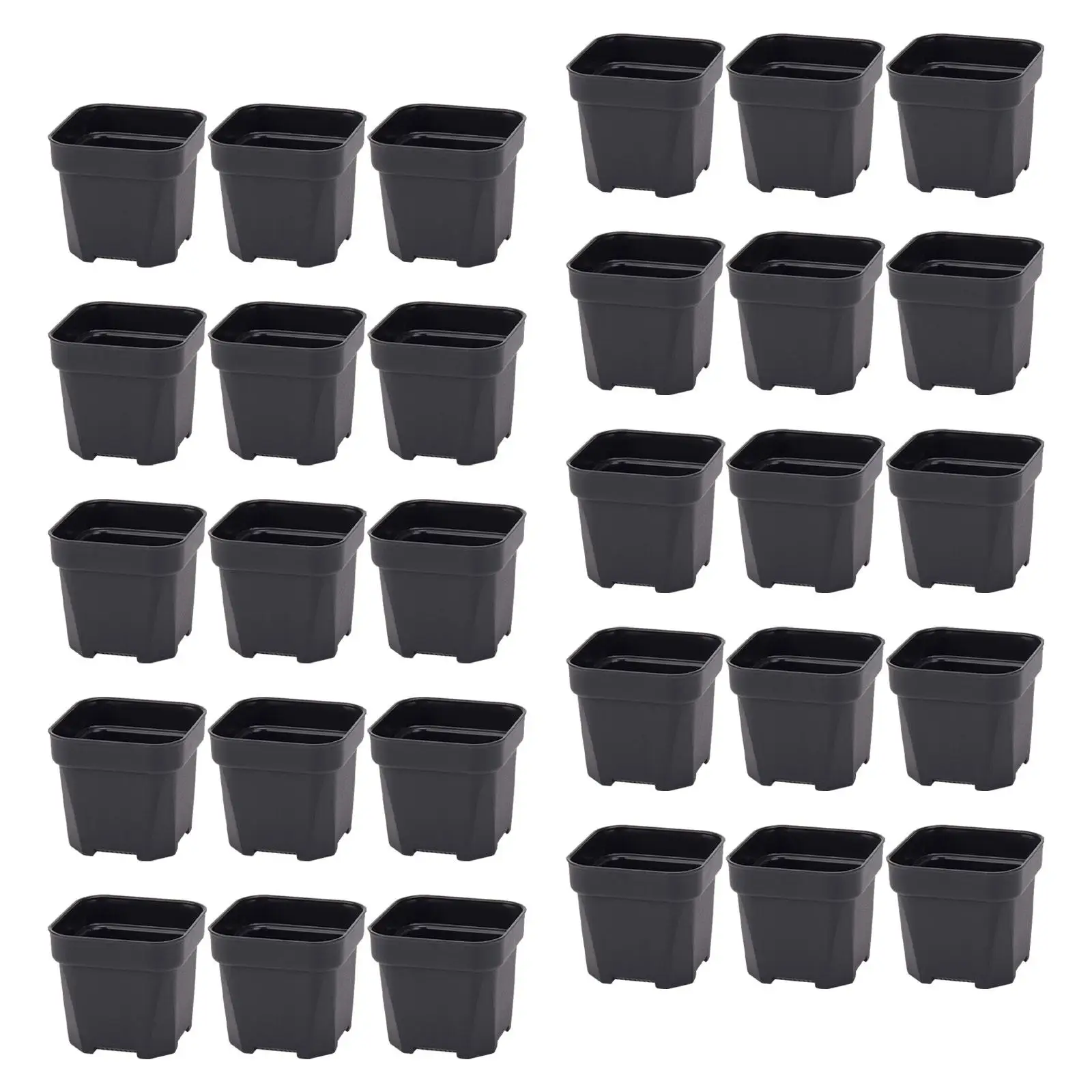 30x plant kindergarten flowers pots small bonsai container square seedling pot