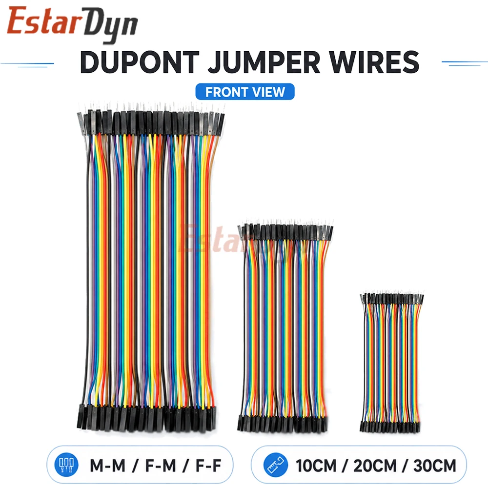 Estardyn Dupont Line 10CM 20CM 30CM 40Pin Male to Male + Male to Female Female to Female Jumper Wire Dupont Cable for DIY KIT