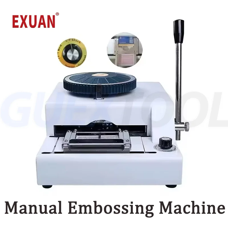 Manual Embossing Machine PVC Card Emboss Tool Rotogravure Printing Machine Membership Card Typewriter Letterpress Marking Tool