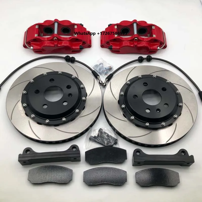 New Racing Brake Caliper 5200 VW Golf 16-inch Larger Wheels Paired 4 Pistons Aluminum Alloy Original Factory Calipers 12-Month