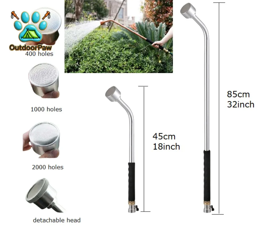 2024 New Product High Pressure Aluminum Garden Hose Garden Nozzle Spray 32 inches