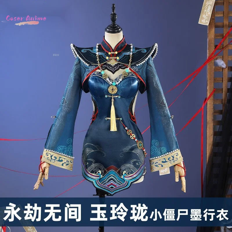 Coser Tessa Cute Little Zombie Cosplay Couture Game Naraka: Bladepoint Dress Chinese style Hanfu Dresses Accessory Suit