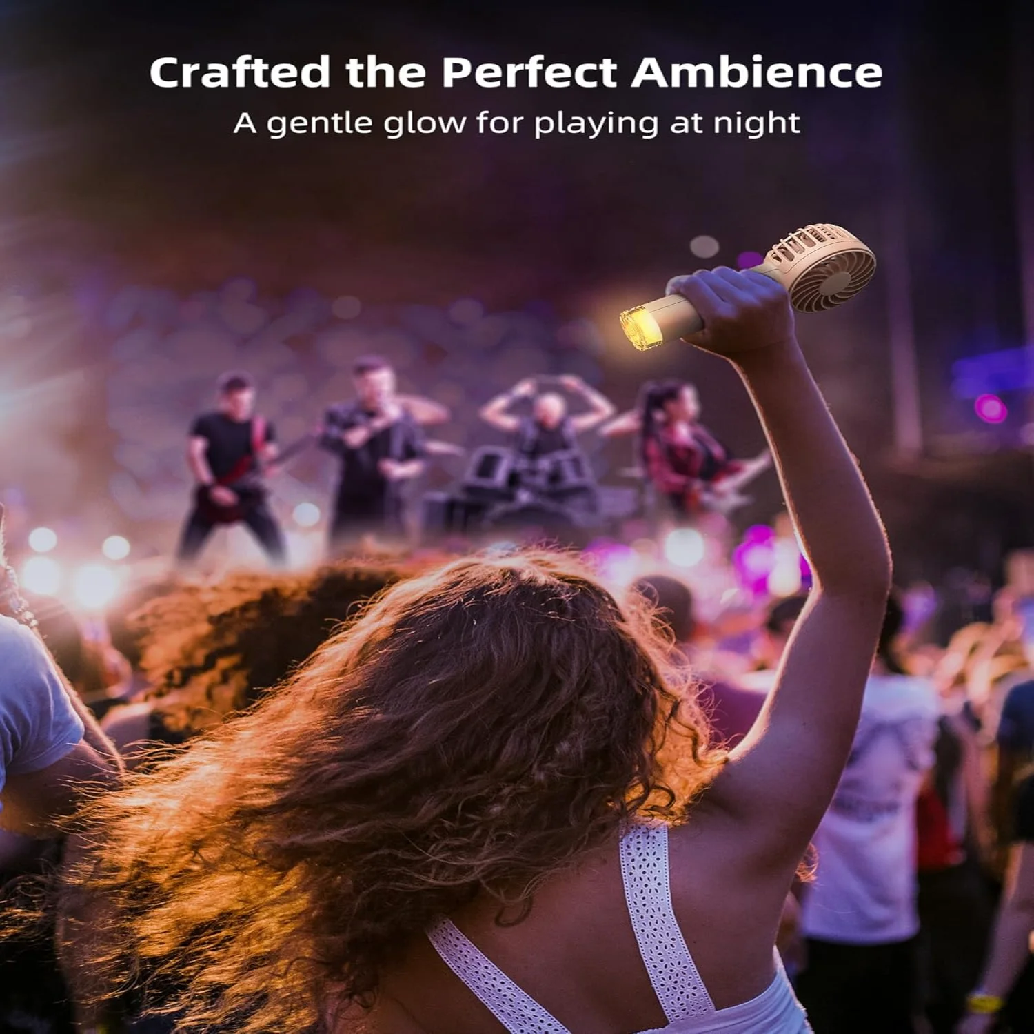 مروحة تبريد محمولة، مروحة تعمل بالبطارية مع خطاف، 10 ساعات، تبريد ثلج، 3 سرعات رياح، مروحة جيب محمولة للسفر الداخلي