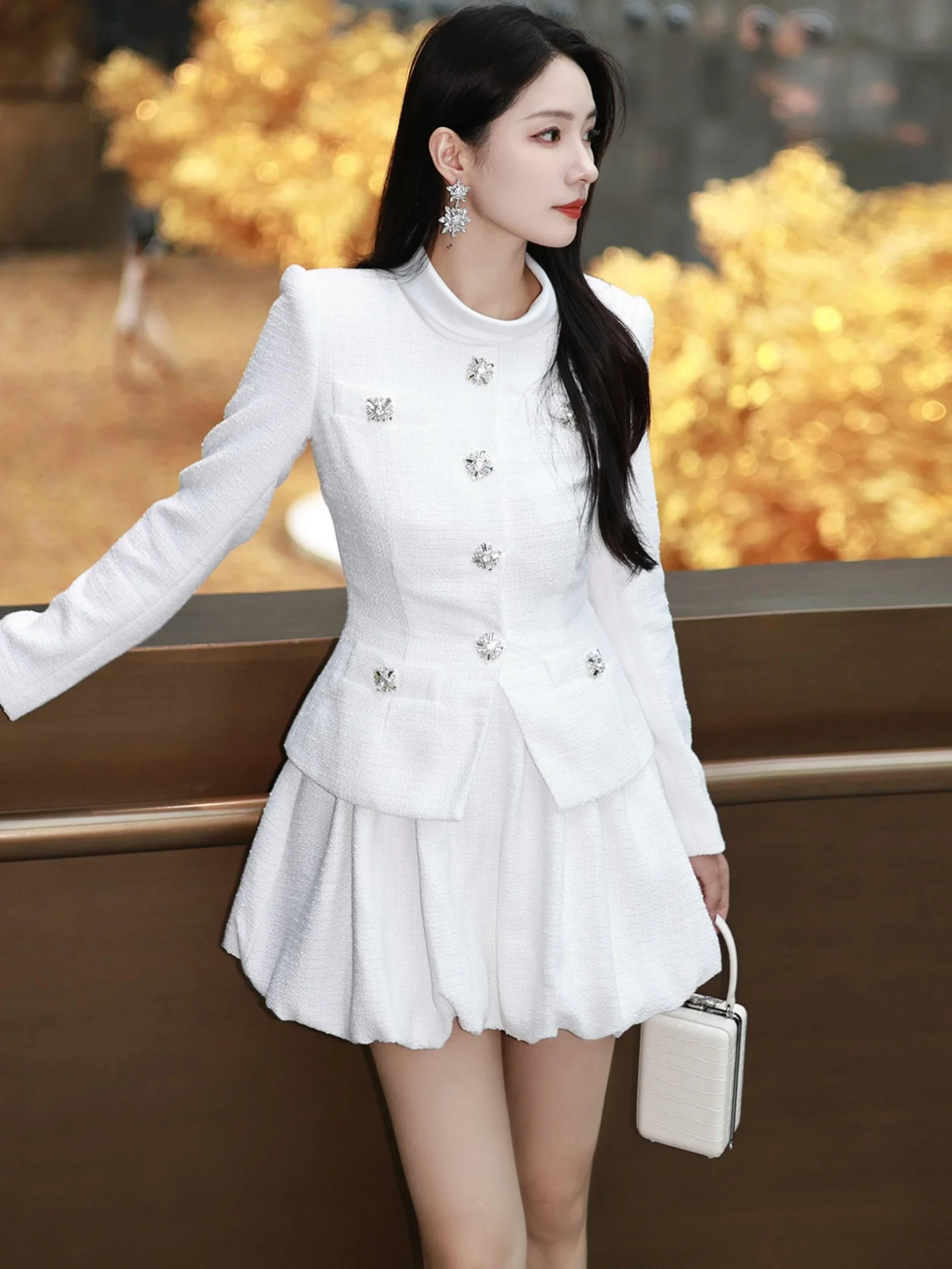 الراقية الخريف الشتاء منتفخ تنورة الدكتور المرأة قسط Faion تخفيف Sle عالية الخصر طويلة Sve متوسطة رقيقة