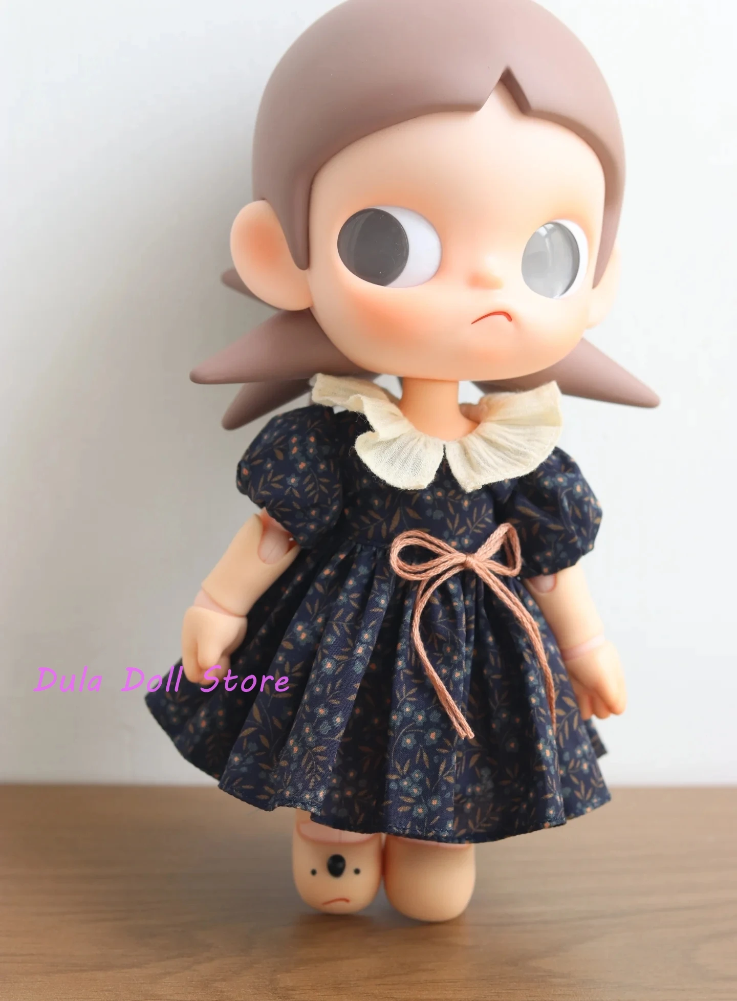 Dula Doll Clothes 2026 Dark patterned lapel skirt for Zsiga  Doll 1/8 doll