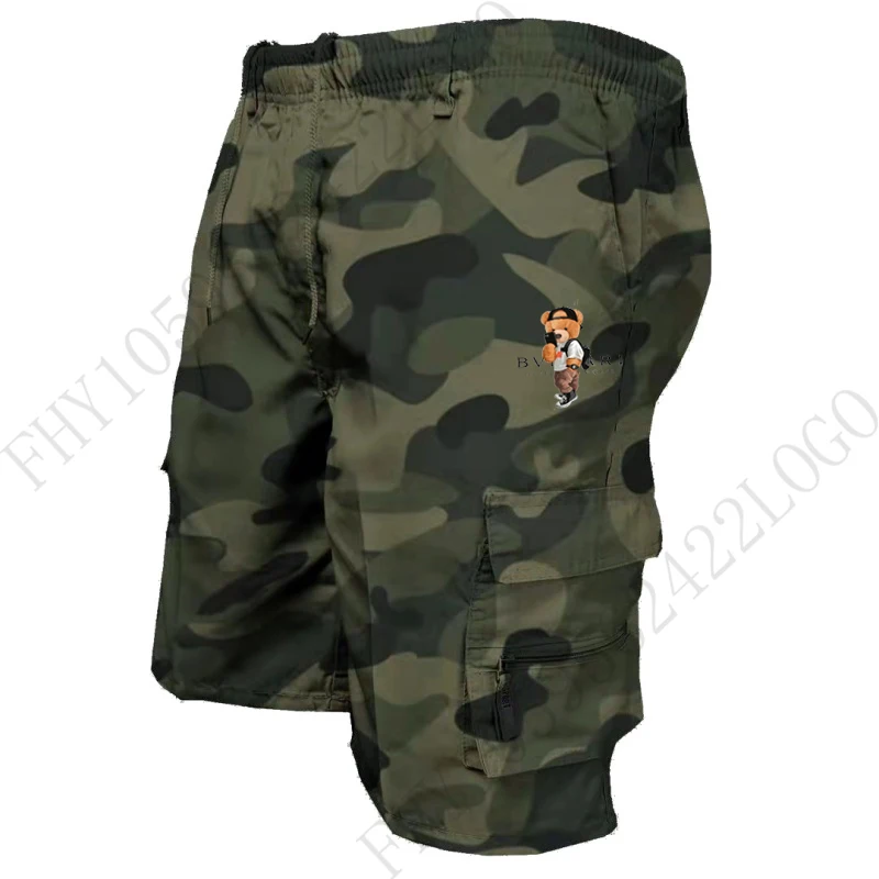 

Summer Men's Tactical Shorts Outdoor Hiking Breathable Quick drying Camo Hunting Fishing Military Comfortable Sports Shorts