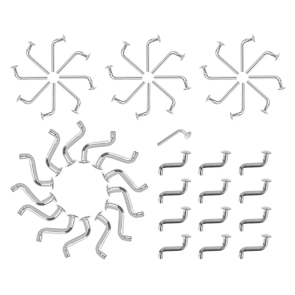 

50Pcs Universal Pallet Rack Drop Pin Safety Clips for Industrial Warehouse Storage System Stability and Load Capacity