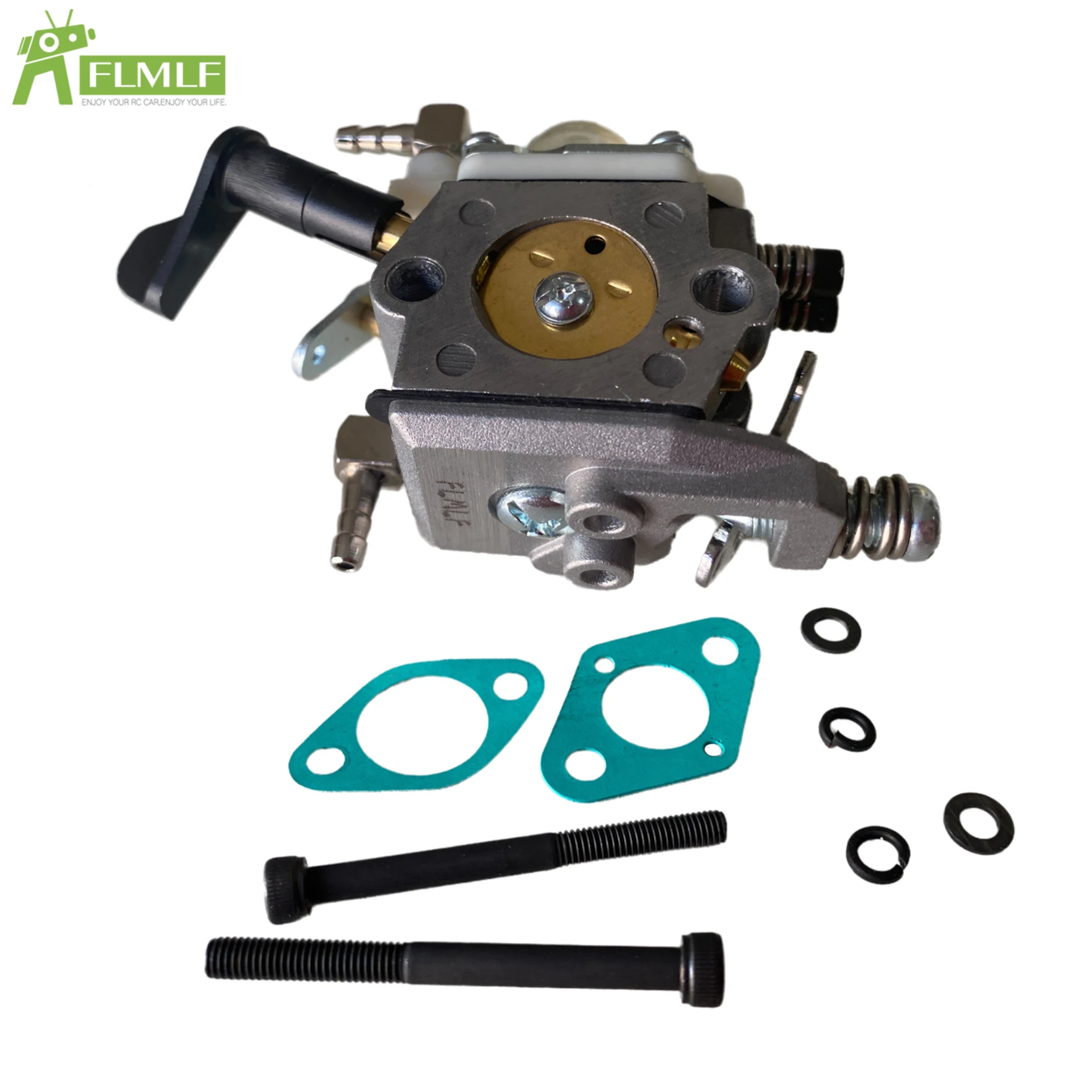 FLMLF 997 Carburateur of Handvat/Pomp Membraan/Pull Tab Schroef Kit voor 26cc-45cc Motor voor 1/5 HPI ROFUN ROVAN KM BAJA Losi 5ive T
