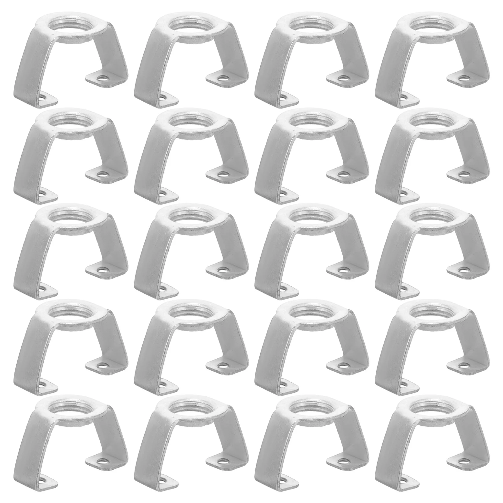

20pcs Gu10 Head Bracket Lighting Fixture Accessories Metal Lamp Parts Replacement For Household Lamp Fixing Repair Supply