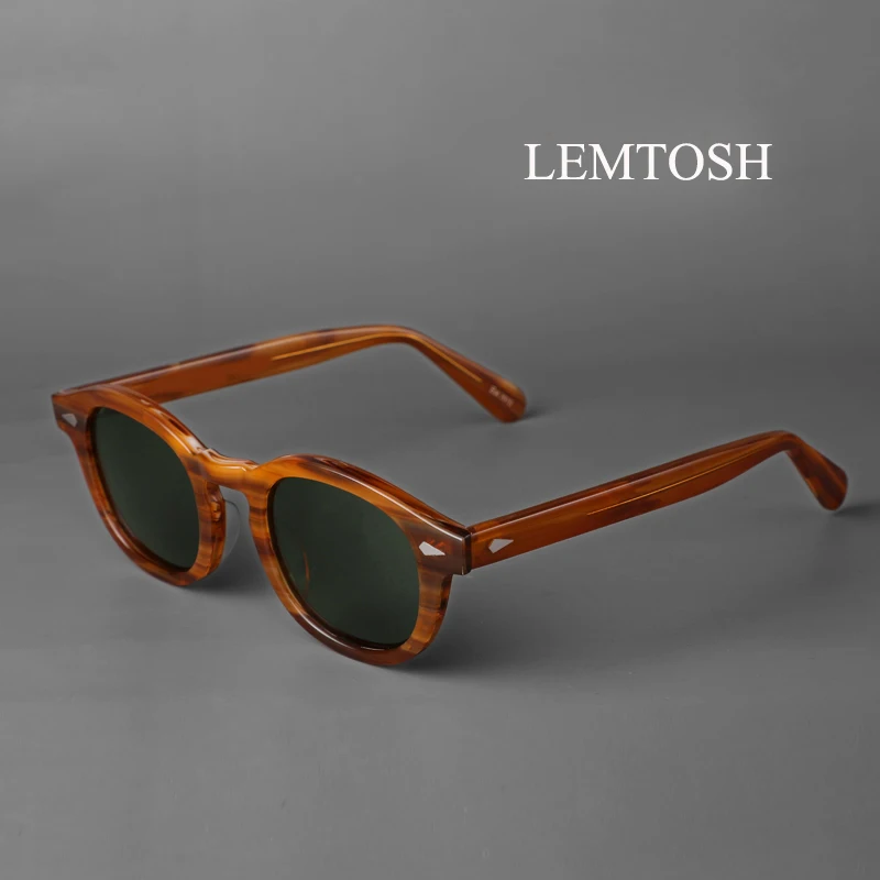 

Polarized Sunglasses Men Women Johnny Depp Lemtosh Style Sun Glasses Retro Round Acetate Frame UV400 Lens Oculos