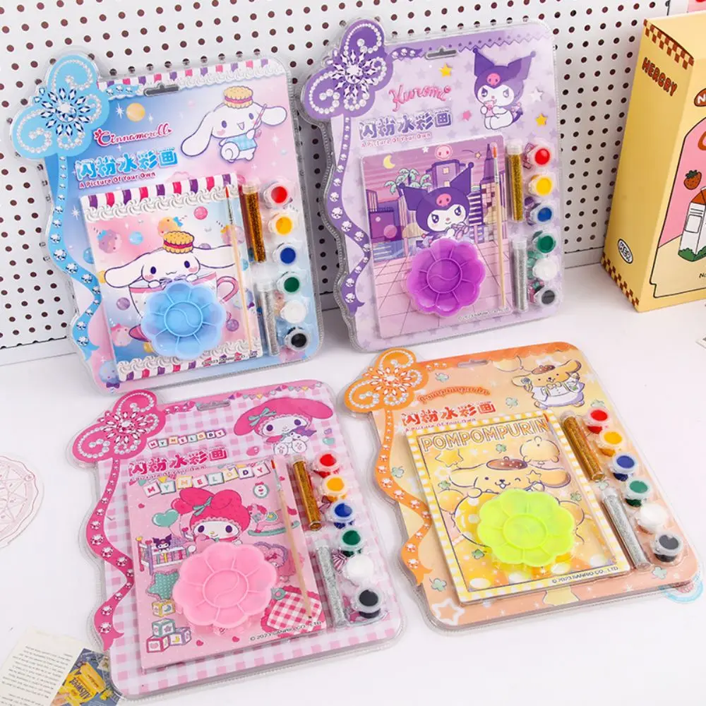 Anime Sanrio Diary Notebook My Melody Hellokitty Kuromi Cinnamoroll Cartoon Student Portable Notebook Kids Birthday Girl Gifts