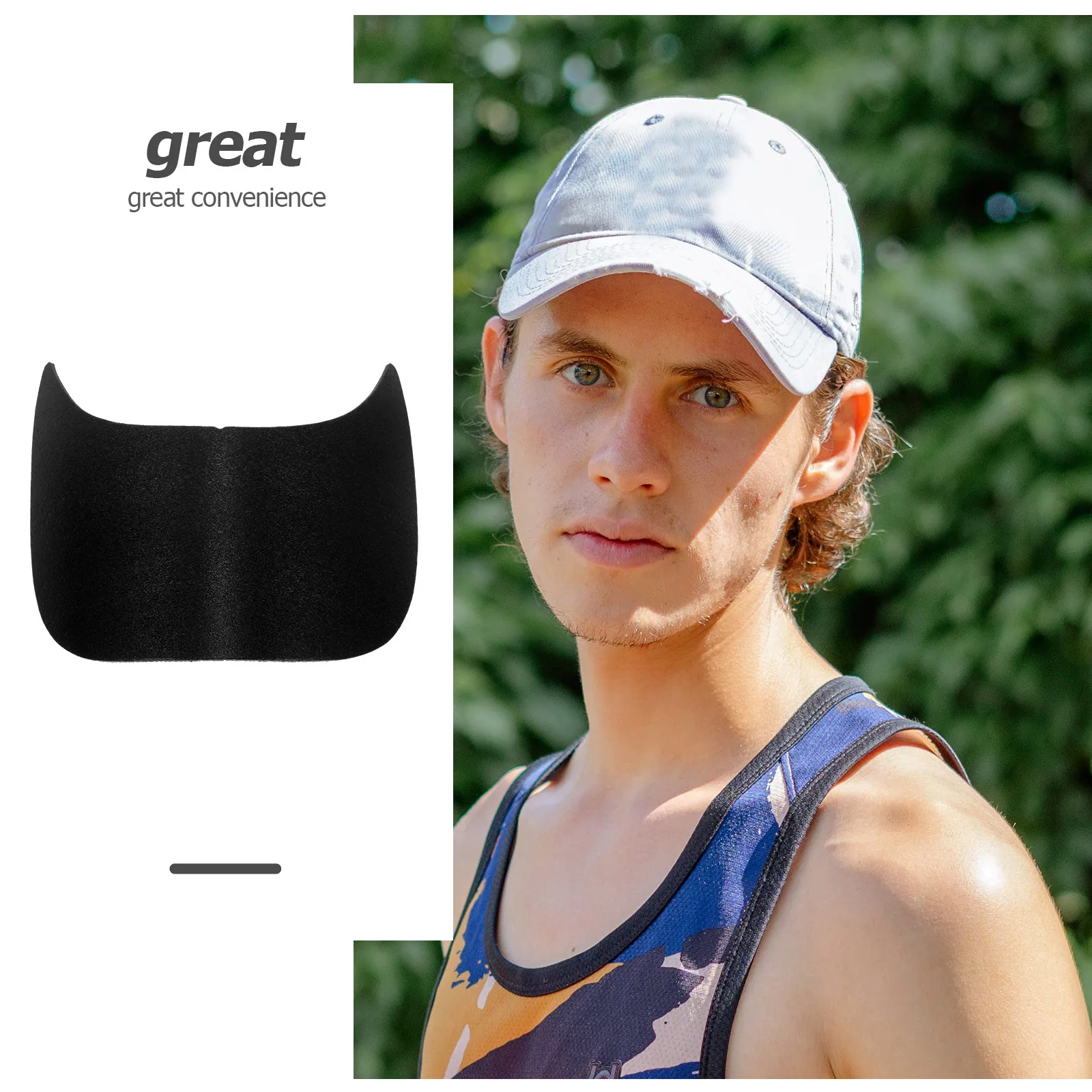 

20pcs Baseball Hat Brim Liner Plastic Visor Insert Cap Accessories 18x8 5cm 2 0mm Shaper Replacement