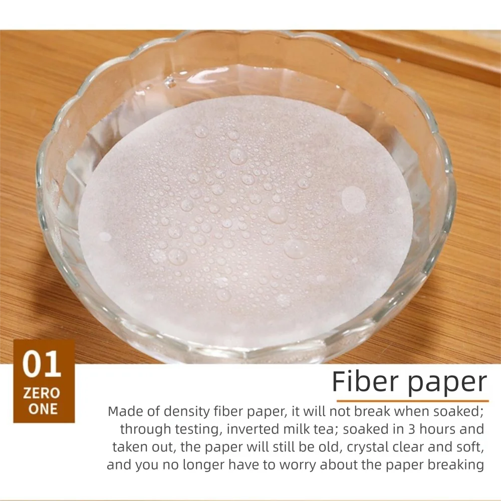 

500Pcs Round Disposable Coffee Paper Films Sealed Universal Milk Tea Anti Leakage Paper Film Anti Overflow Non-toxic