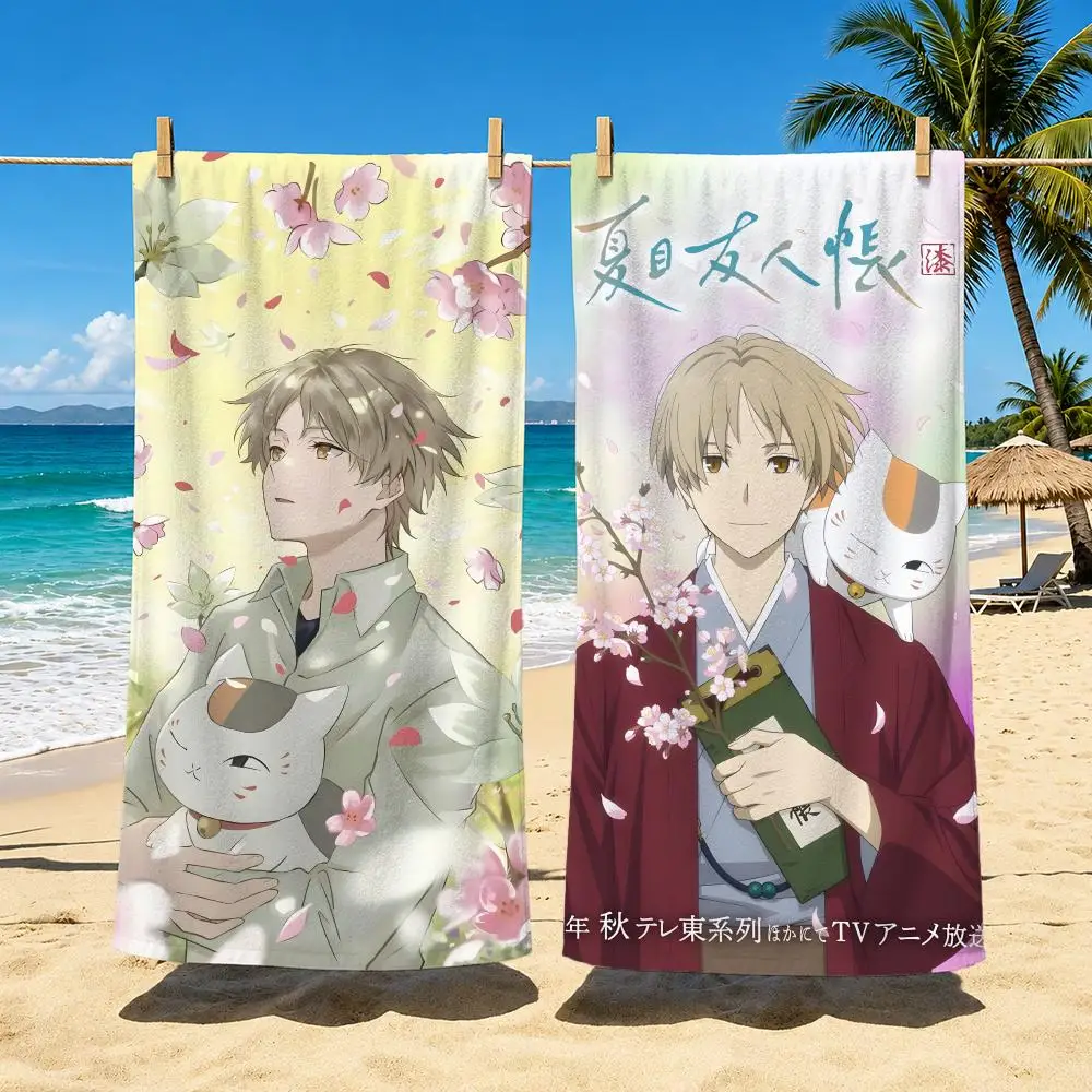 Anime Natsume's Book of Friend Towel Towel Soft Pool Gift For Travel Gym Shower Cool Camping Quick Dry Sports  Large Beach Towel