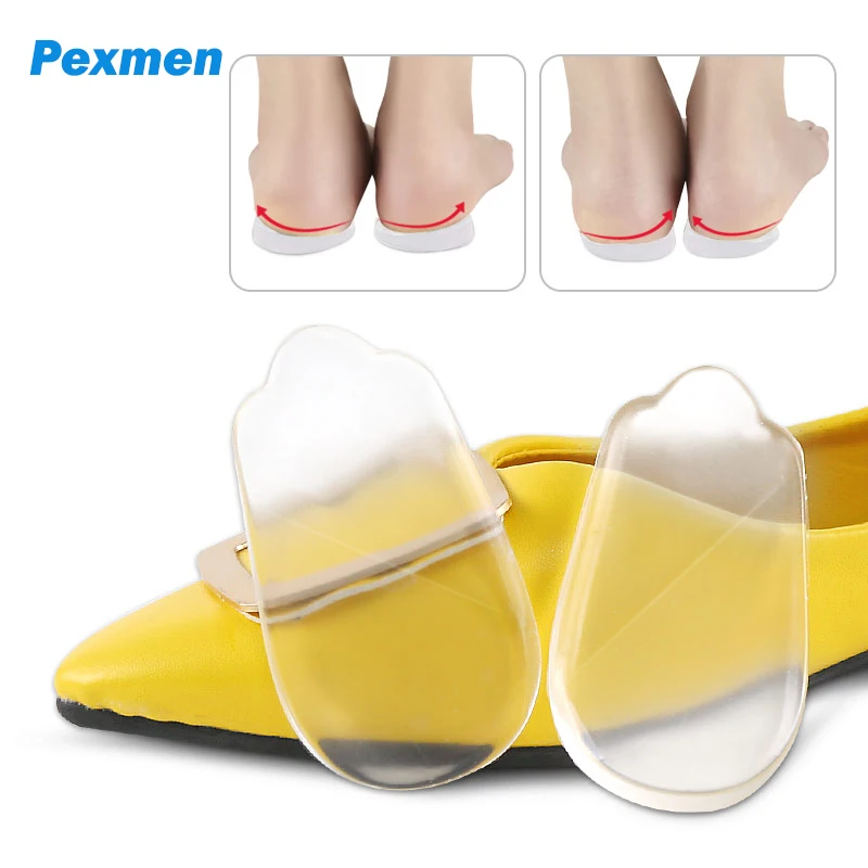 Pexmen 2Pcs/Pair Orthopedic Insoles Medial & Lateral Heel Wedge Soft Shoe Insert Corrective Pronation Supination O/X Type Leg