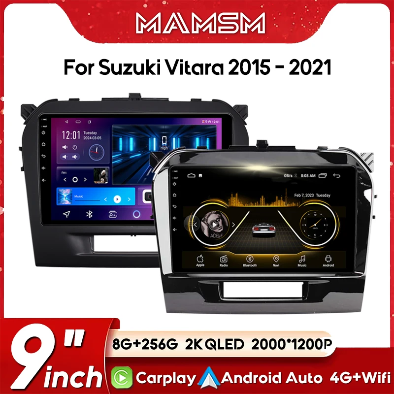 

Android 13 авто Carplay стерео для Suzuki Vitara 2015 2016 2017 2018 2019 автомобильный радиоприемник мультимедийный видеоплеер навигация Gps WIFI