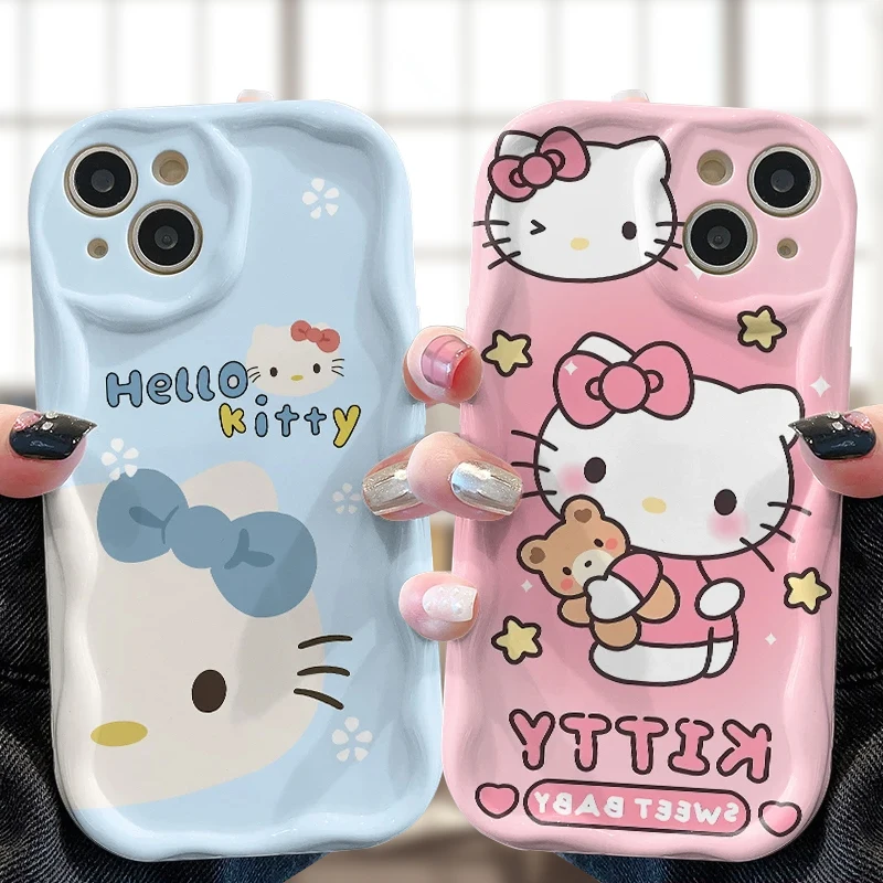 HelloKitty Soft Case for Samsung Galaxy A34 A33 A32 A31 A30 A20 A24 4G A23 A22 A21S A20S A14 A13 5G A12 A10S A04E A03 M14 Cover