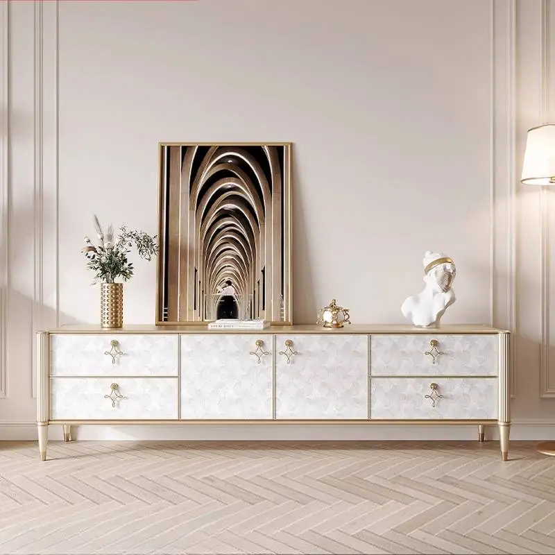 /Silver Decoration Tv Cabinet European Italian Space Saving Tv Cabinet White Nordic Designer Mueble De Tv Furniture For Home