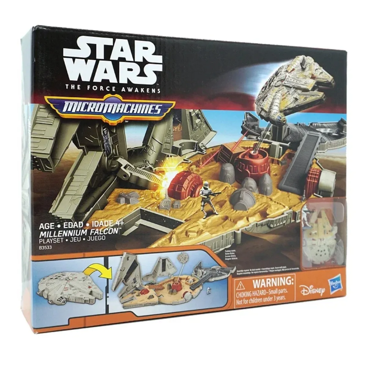 【In Stock】Hasbro Star Wars Original Series Millennium Falcon Space Battleship Spaceship Assembly Model Children's Toy Collection