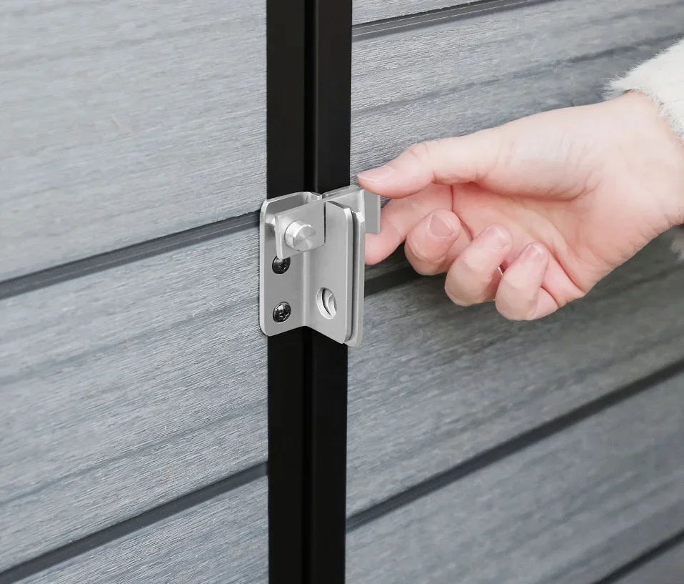 تنافسي نادر العثور على سقيفة متينة عبر الحدود أداة تخزين منزل الحديقة سقيفة تخزين خارجية مع باب وقفل #4