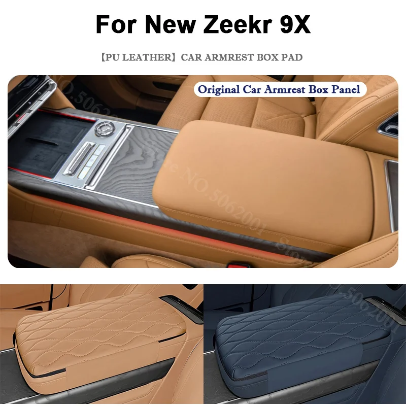 Pour Nouvelle Zeekr 9X 2025 2026 2027 – Coussin de Boîte d'Accoudoir en Cuir Confortable pour Console Centrale – Housse de Protection Anti-Rayures