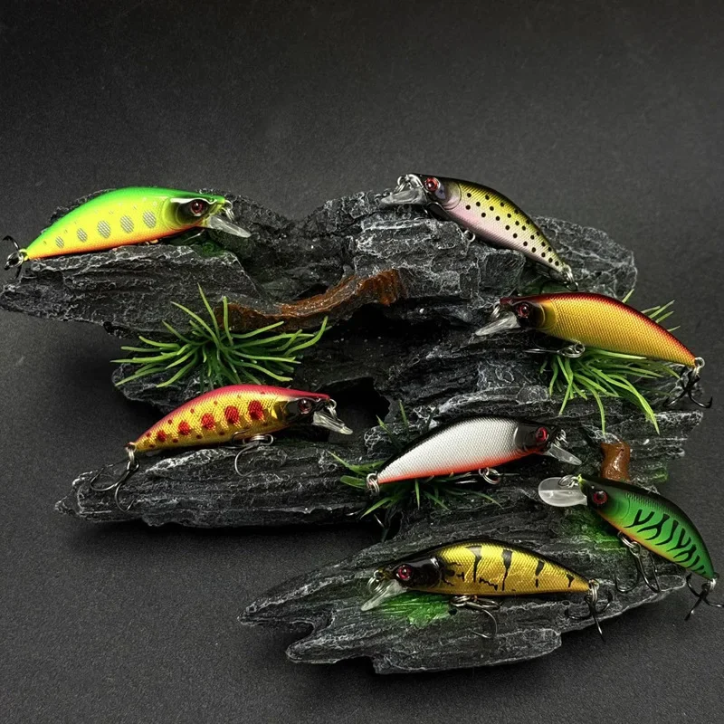 50mm 5.2g Sinking Minnow Fishing Lures Jerkbait Wobblers Pike Trout Carp Artificial Hard Bait Topwater Swimbait Accessories image 2