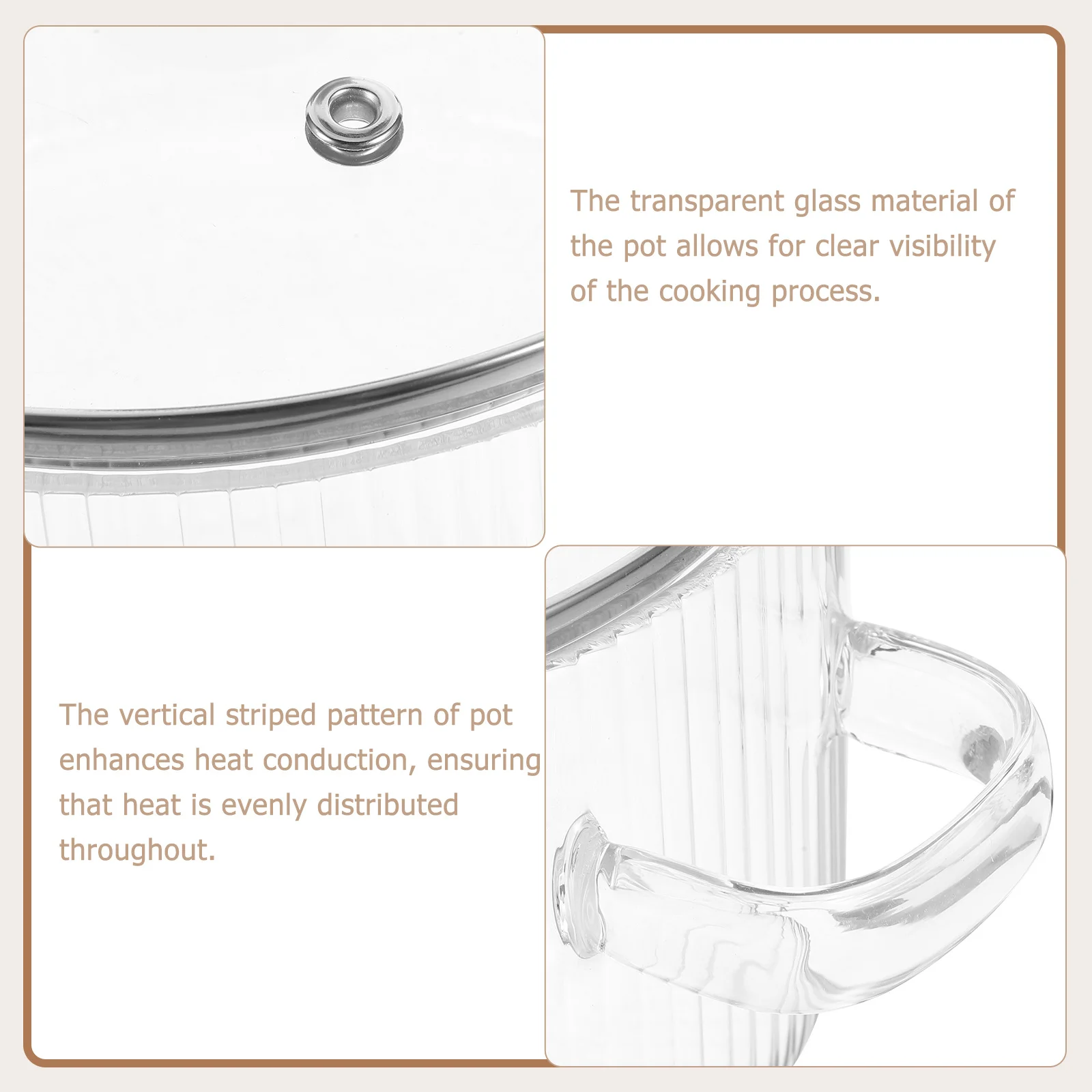 

Glass Soup Pot 1.5L Transparent Heat Resistant For Noodle Milk Stew Boil Kitchen Cookware Stovetop Saucepan