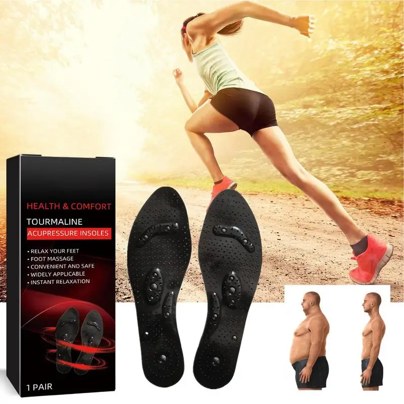 Magnetic Shoe Inserts Breathable Anti-Slip Comfortable Foot Care Pad Work Boots Insoles Relaxing Feet Cushion Anti Fatigue Shoe