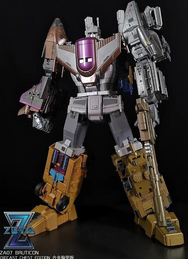 ZETA ZA07 Bruticus chariot team five-in-one leopard combination body alloy breastplate action doll boy collection toys