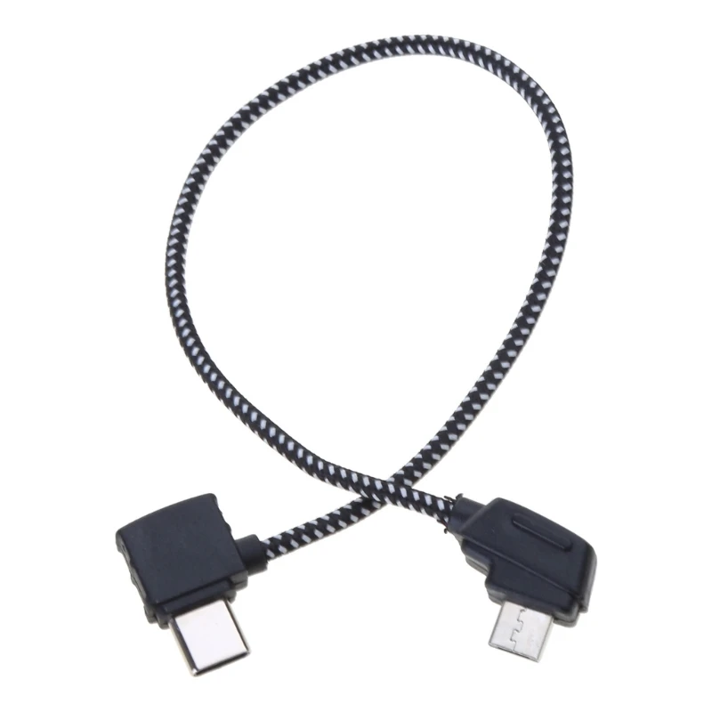 Micro USB to Type C Braided Cable for for Mavic 2 AIR Aerial Camera Wire Drop Shipping