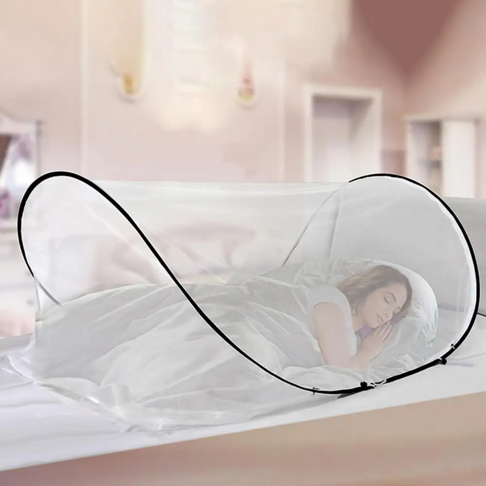 

Портативная складная москитная сетка-палатка для защиты от насекомых для использования на улице и в помещении, легкая, для кемпинга и путешествий