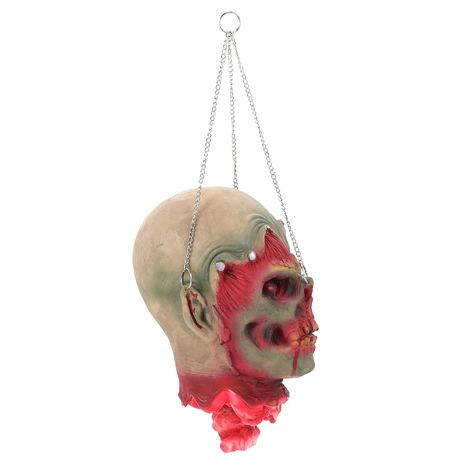 

Подвесное украшение с отрубленной головой, реквизит на Хэллоуин для вечеринки в доме с привидениями, страшный череп, искусственная часть тела, декор в виде крови, реквизит для розыгрыша
