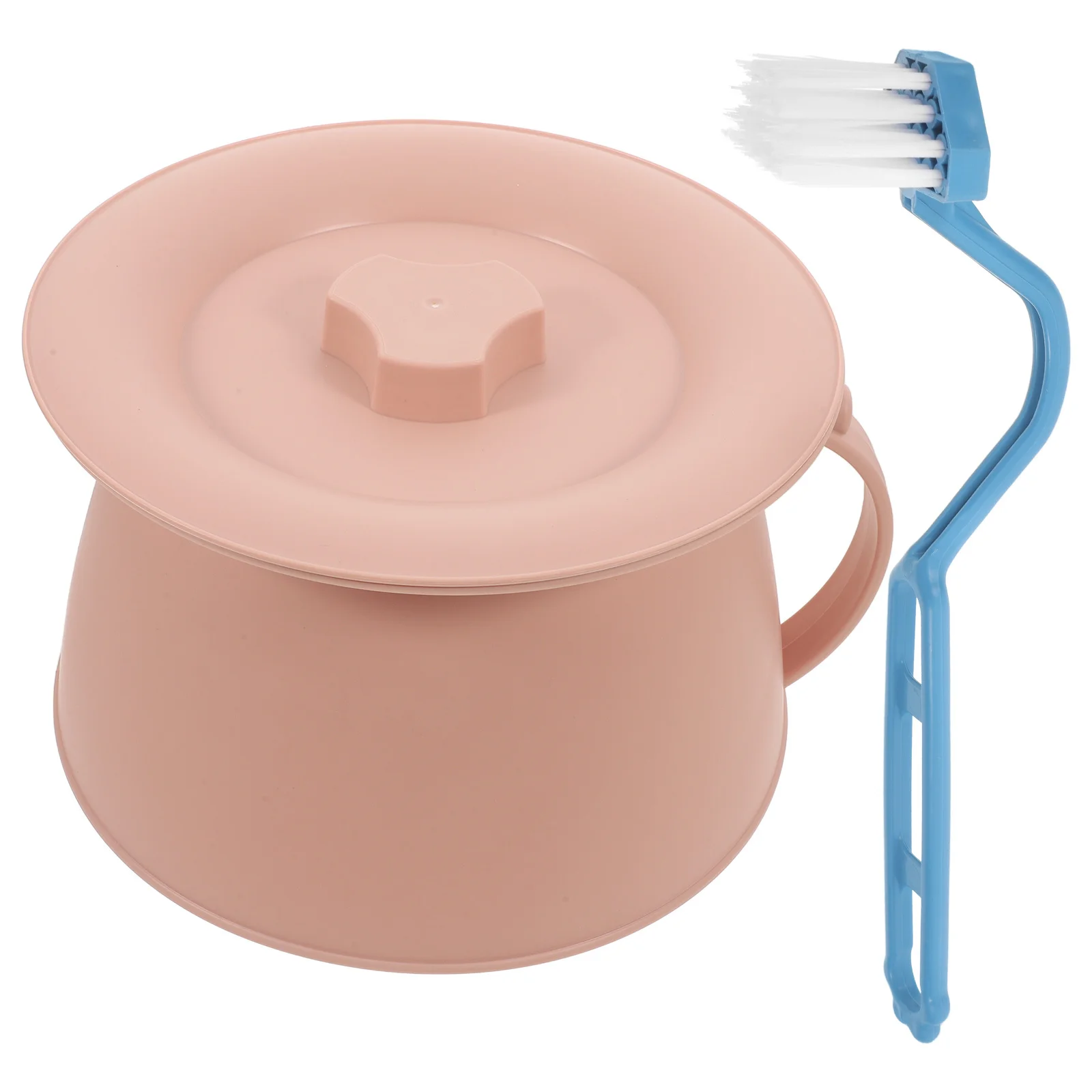 

1 set 1 Set Plastic Chamber Pot With Lid Portable Urinal For Elderly Women Adults Night Use Bedside Toilet Potty Bowl For Home