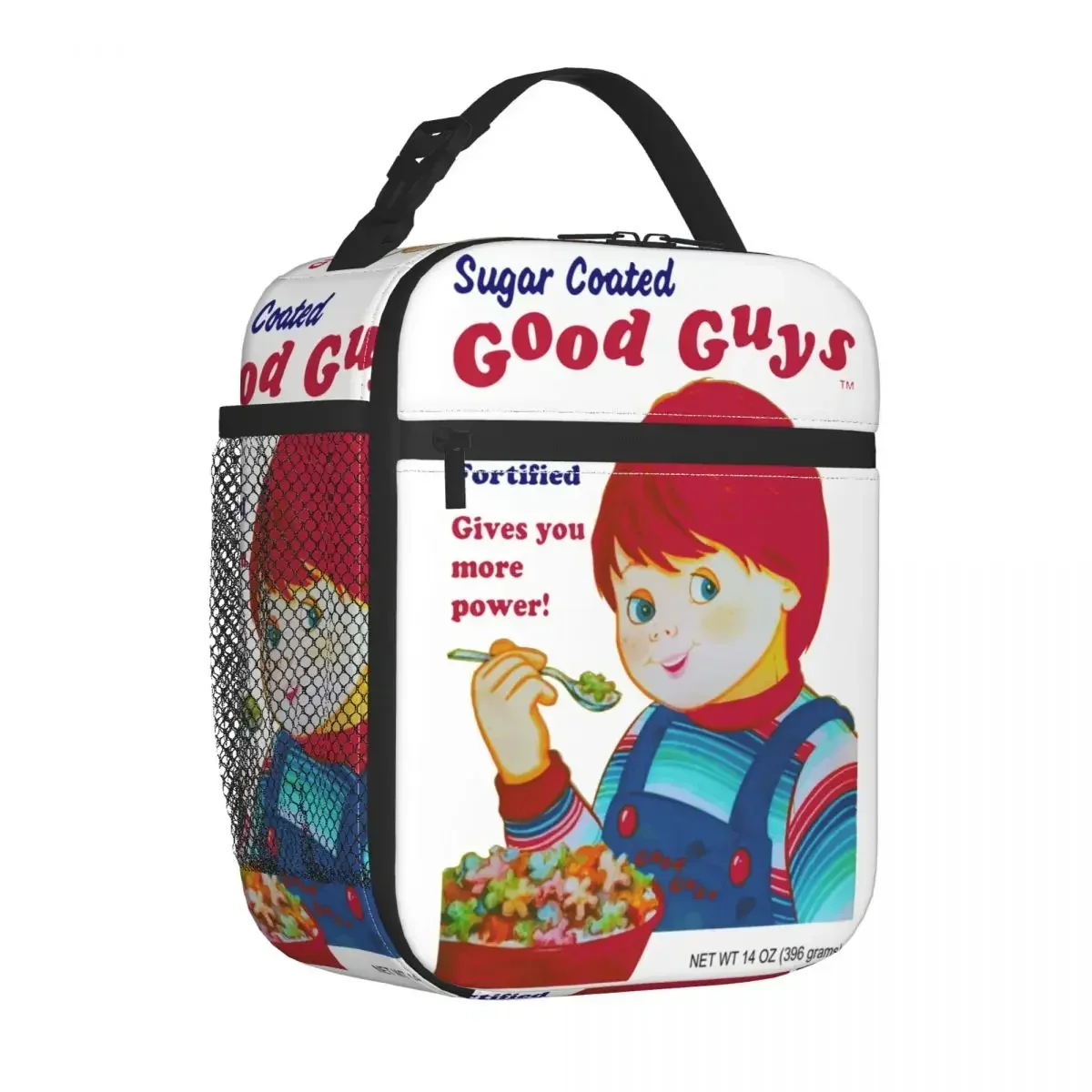 Good Guys Cereal Chucky Horror Doll Insulated Lunch Bag High Capacity Reusable Thermal Bag Lunch Box Tote Office Travel Food Bag