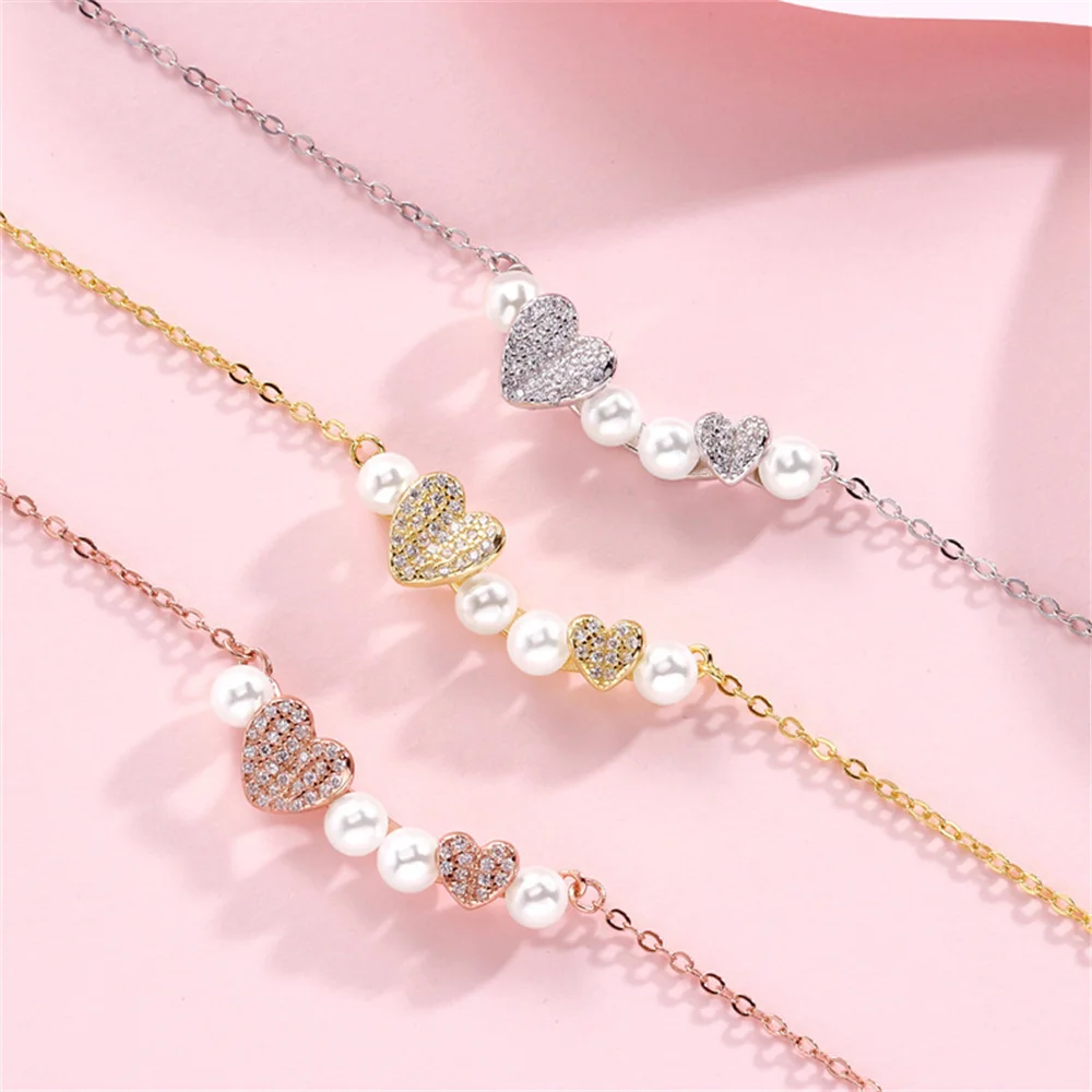 

Роскошный вращающийся персиковый воротник - корейский S925, уникальное женское ожерелье Ins