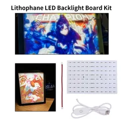 For Bambu Lab Lithophane Led Panel CMYK LED Backlight Board PLA Basic CMYK Lithophane Bundle 3D Print Lithophane Photo DIY