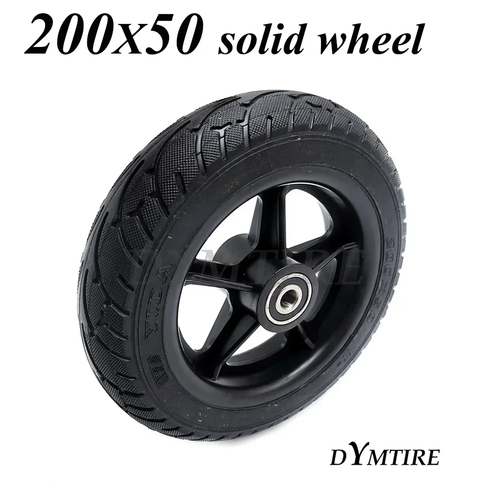 200x50 Wheel 8x2T Solid Tire for Electric Scooter Explosion-Proof Wheel Parts