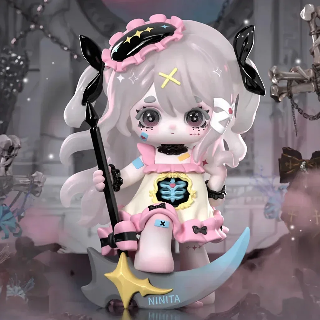 Ninita Witch Revelation Series Blind Box Caixa Caja Dolls Mystery Box Gift Desktop Ornament Cartoon Model image 3