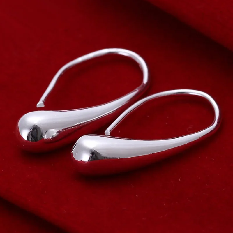 Hot Sale 925 Silver Earring Fashion Jewelry Teardrop/Water drop/Raindrop Dangle Earrings For Women Valentine Gifts