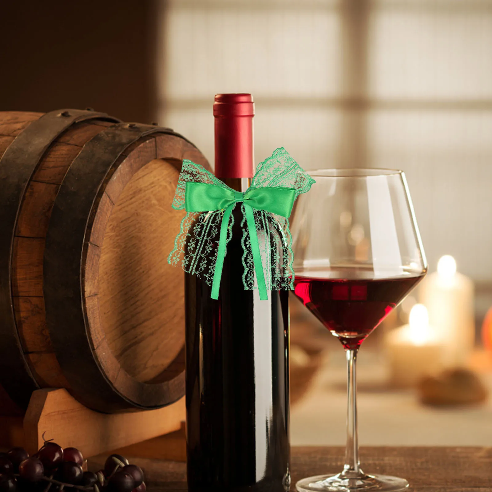 

6Pcs St Patrick's Day Wine Bottle Mini Bow Ties Bowknots Decorations Party Scene Props DIY Crafts Supplies Wine Bottle Decor