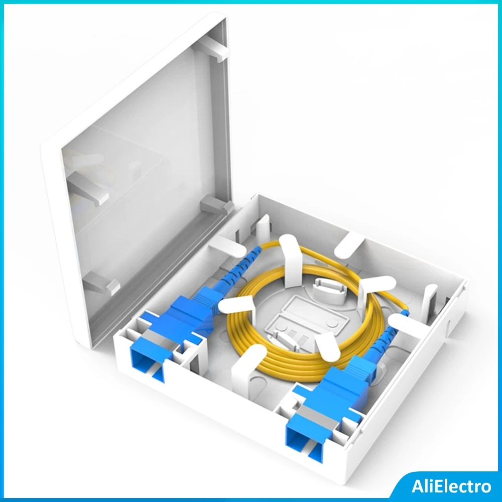 20pcs FTTH Fiber Panel Fiber OpticTerminalJunctionBox 86Information Panels 86 Desktop Box