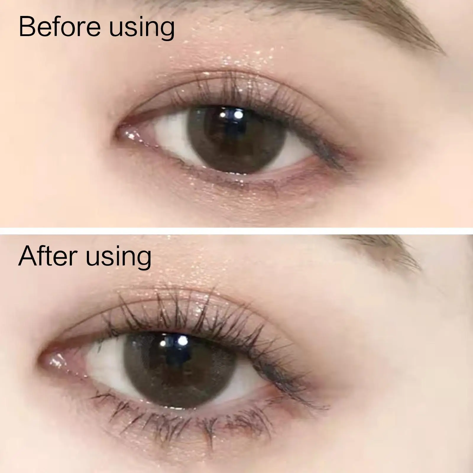 Wimpern bürste Fan gebogen Wimpern Fan Pinsel kleine Fan Pinsel Dual Haar Werkzeuge Fan Augen Faser synthetische Make-up Mascara gebogen w6l7