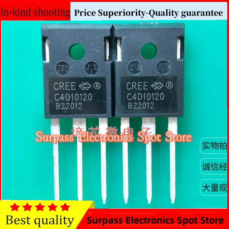 50PCS-100PCS  C4D10120   TO-247 10A 1200V Price Superiority-Quality guarantee