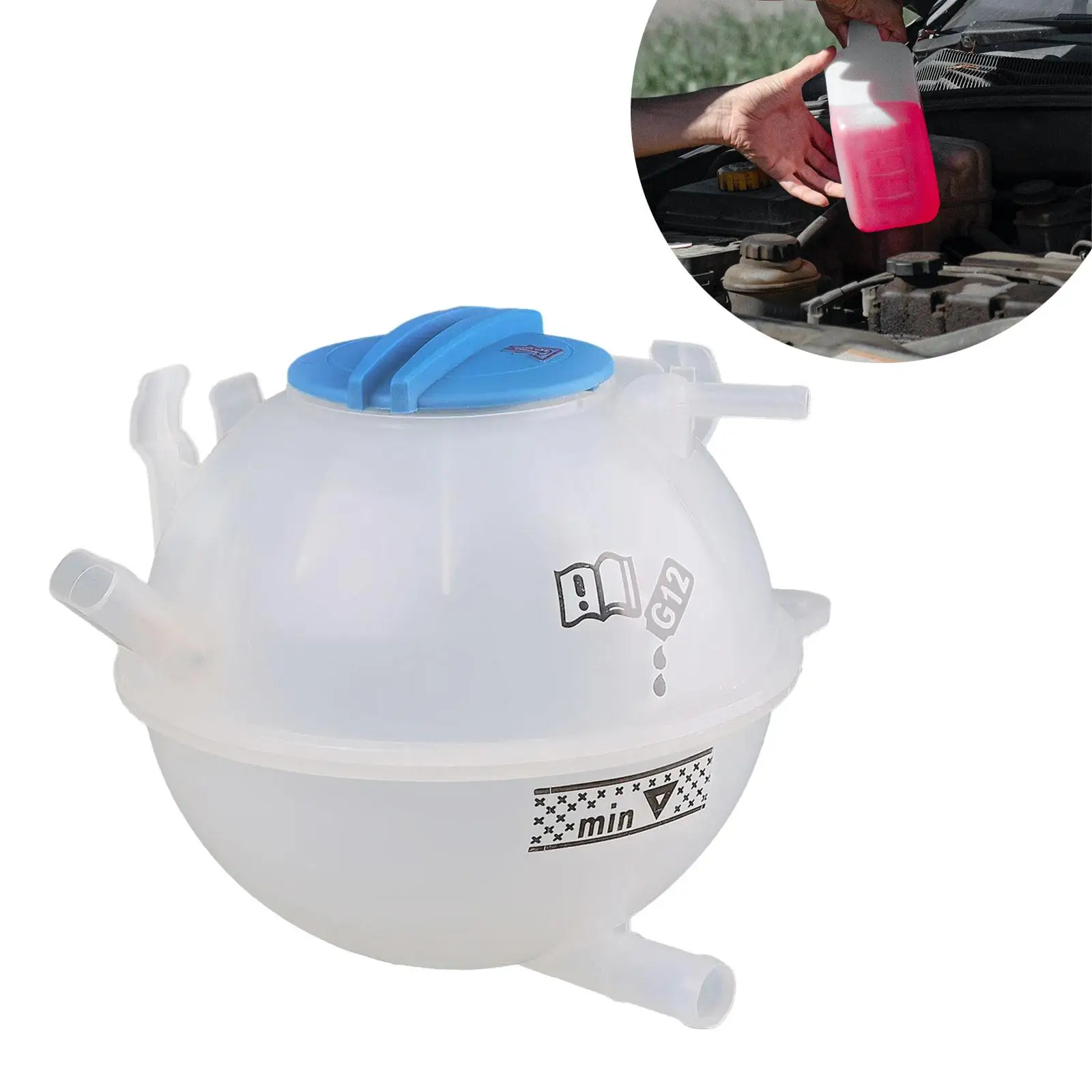 Coolant Reservoir Engine Coolant Expansion Reservoir Overflow Tank for VW Golf Rabbit R32 Beetle Convenient Installation