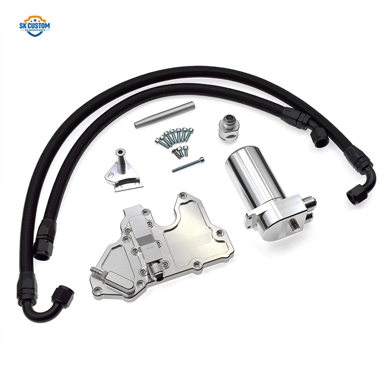 MSCNC Aluminum Oil Catch Can Tank Kit for New Vw Golf MK7 Audi S3 Gen3 EA888 Engine