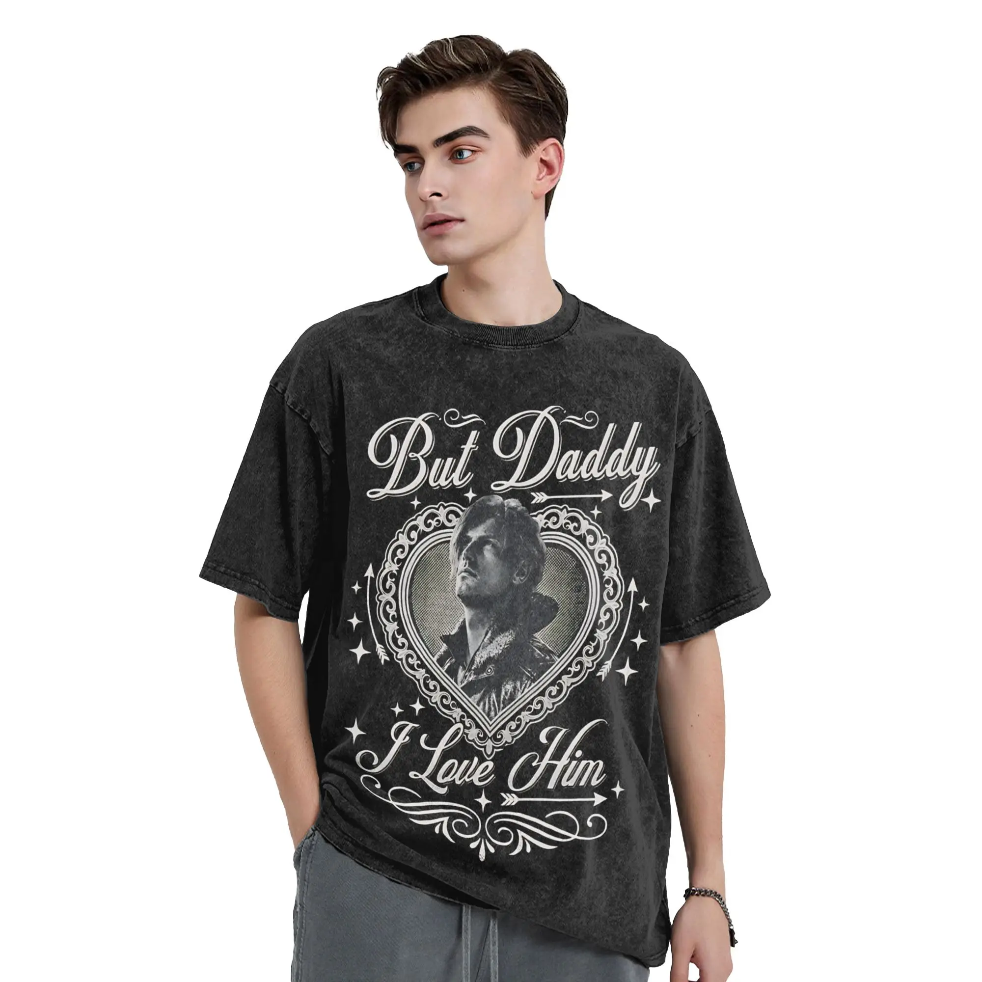 Resident Evil 9 Requiem Leon S Kennedy, But Daddy I Love Him T Shirts  Tops Beach O Neck Harajuku Casual Tee Shirt Wholesale