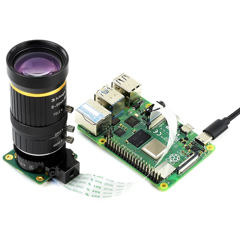 Imagem -06 - Lente de Câmera Cs-mount para Raspberry pi Alta Qualidade 12.3 mp hq mm